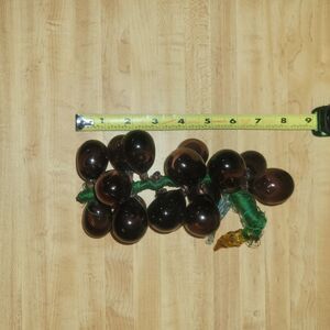 Purple Grape Blown Glass Cluster Vintage